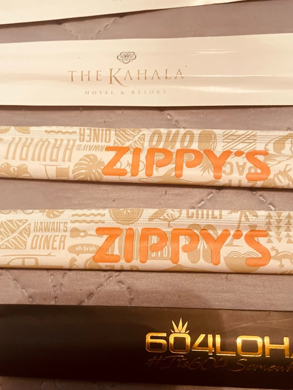 Assorted Branded Restaurant Chopstick Sleeves - White, Beige, Black, Orange